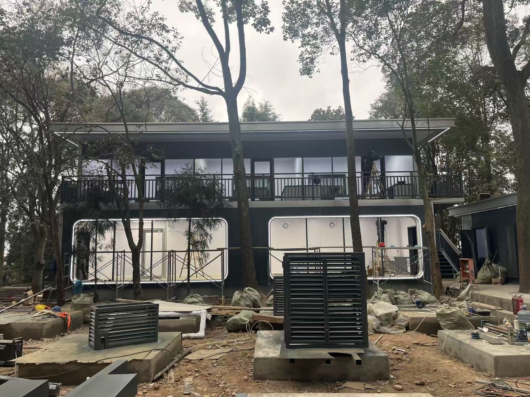 龙泉山材料腐蚀实验基地（模块化实验舱、休息